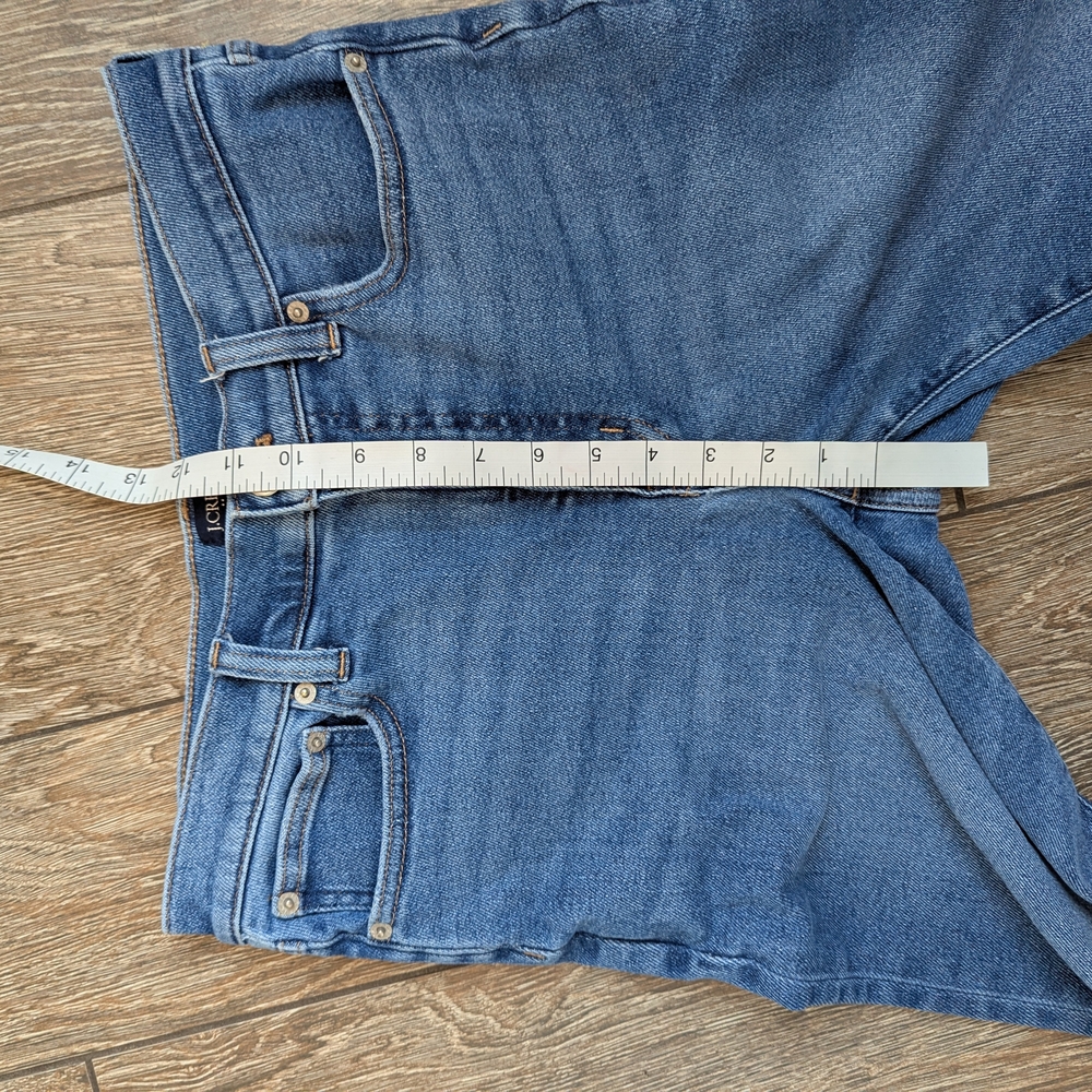 J.Crew Stovepipe Jeans Raw Hem Straight Leg Ankle High Rise Size 28 X 26 - Picture 9 of 13